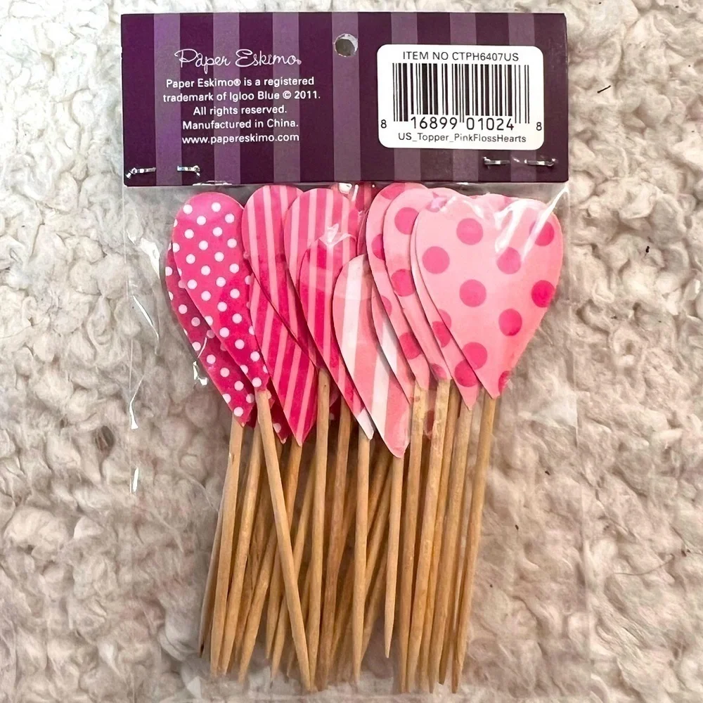 Paper Eskimo Party Hats, Utensils, Tags, Candles, Cups & Cupcake Toppers Bundle